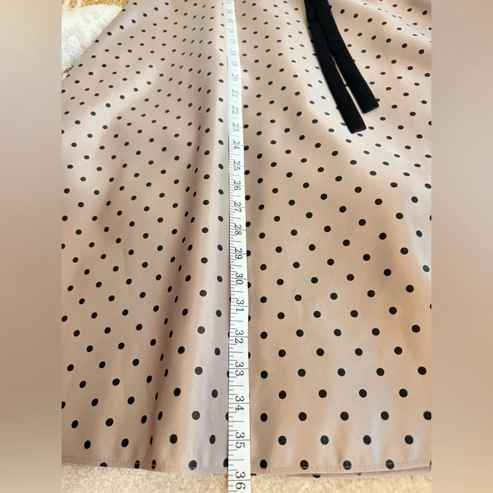 🌾 Scott McClintock Strapless Polka Dot Dress